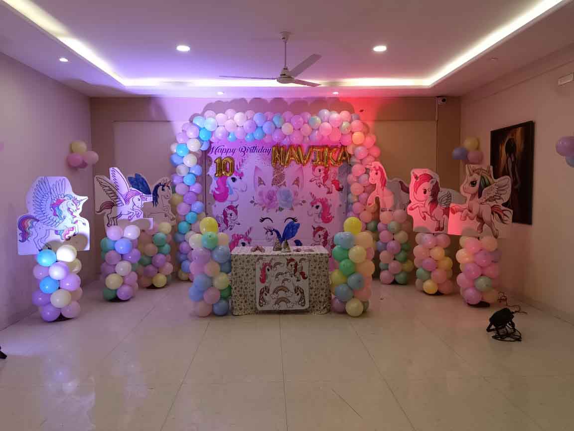 Birthday party cartoon decoration in Wakad 
