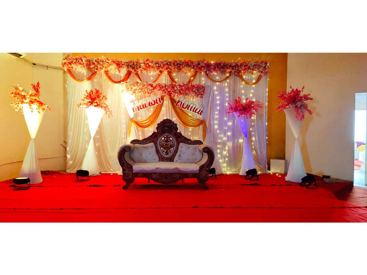 engagement stage decoration in Baner