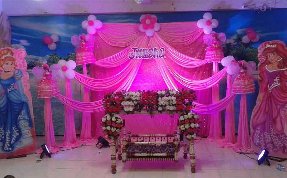 Balloon decoration for Naming Ceremony in Hadapsar 